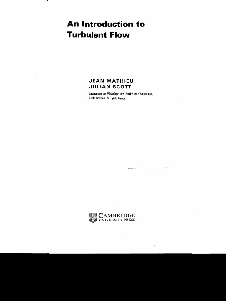 Introduction To Turbulent Flow | PDF