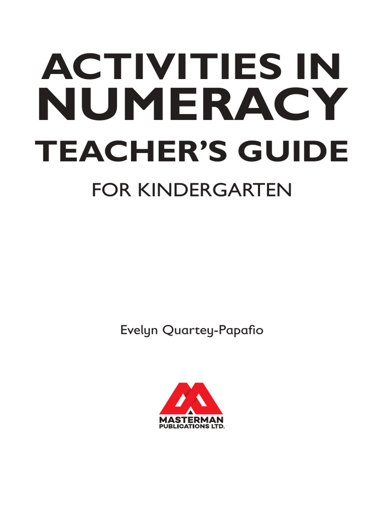 Activity In Numeracy For Kg 2 Teachers Guide Pdf Measurement Length