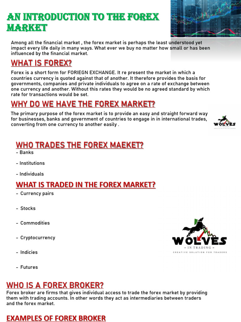 An Introduction To The Forex Market | PDF | Foreign Exchange Market ...
