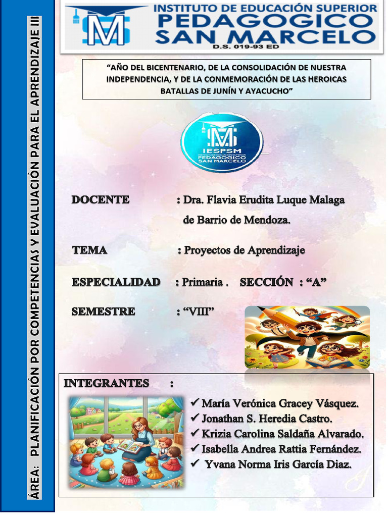 Proyectos de Aprendizaje | PDF | Aprendizaje | Evaluación