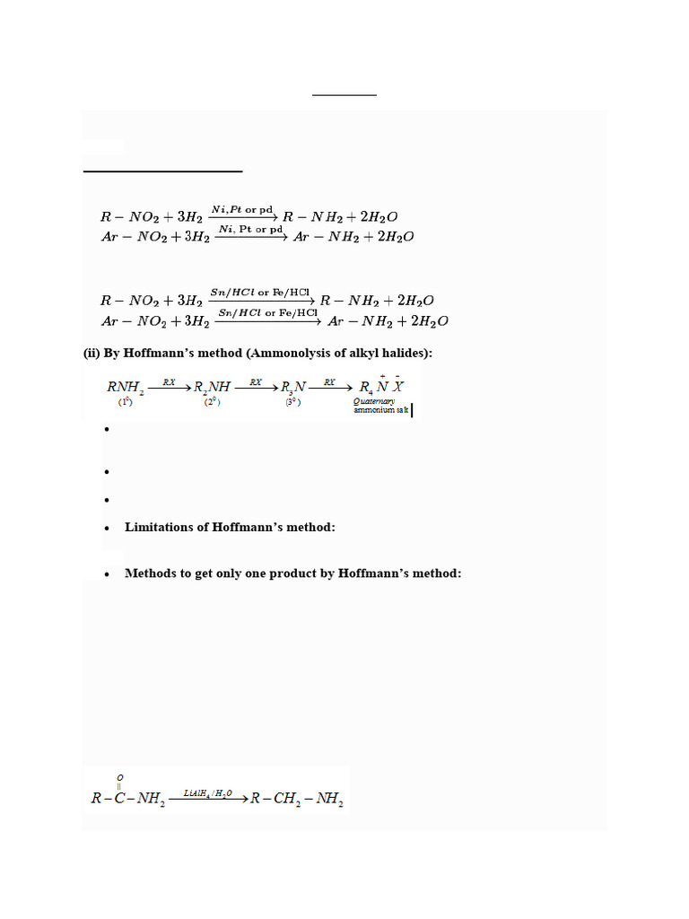 Basicity and Preparation of Amines | PDF | Amine | Chemical Reactions