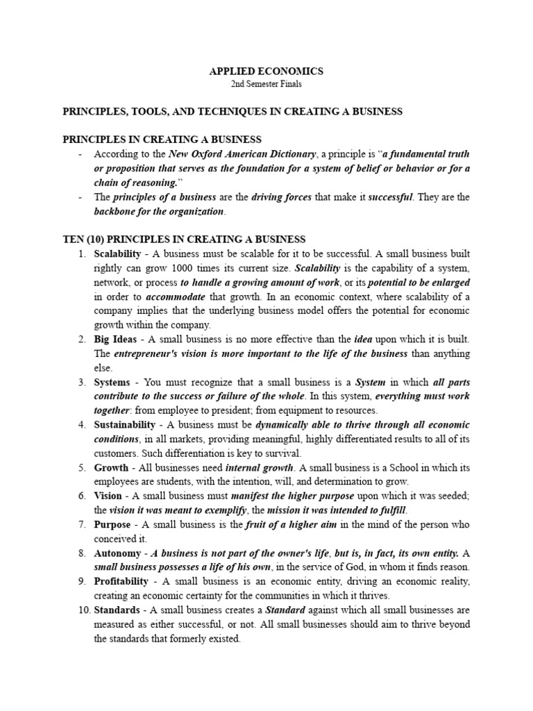 Applied Economics Pdf Competitive Advantage Marketing