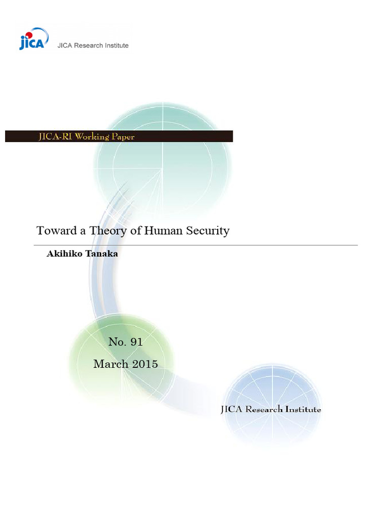 Jurnal - Toward A Theory of Human Security | PDF | Human Security ...