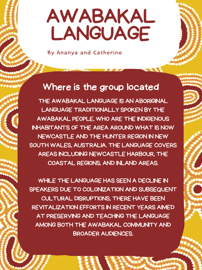 Revitalizing the Awabakal Language | PDF
