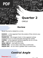 Relationships Among Chords, Arcs, Central Angles | PDF | Circle | Angle