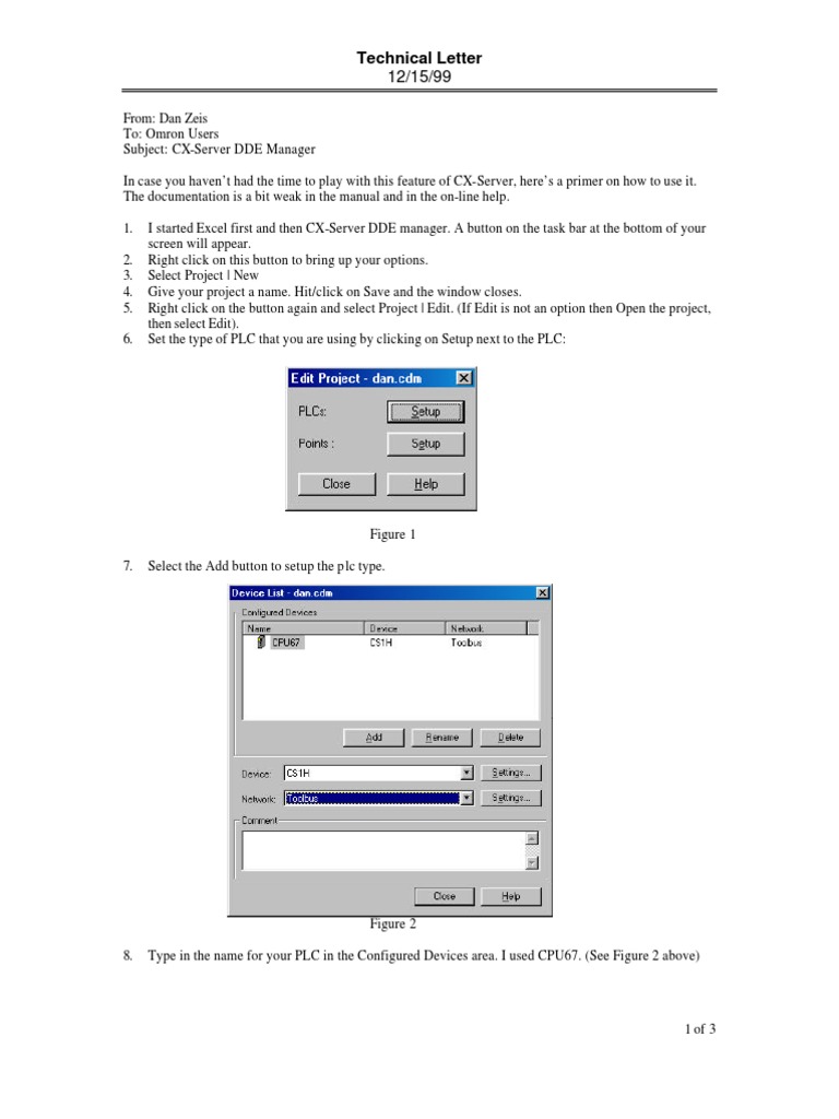 CX-Server DDE Manager Guide | PDF | Microsoft Excel | Microsoft Windows