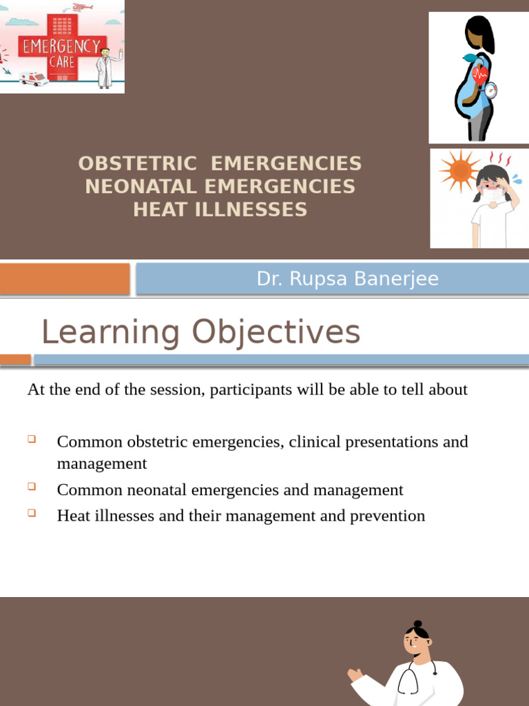 Obstetric and Neonatal Emergency Management | PDF | Pregnancy | Childbirth
