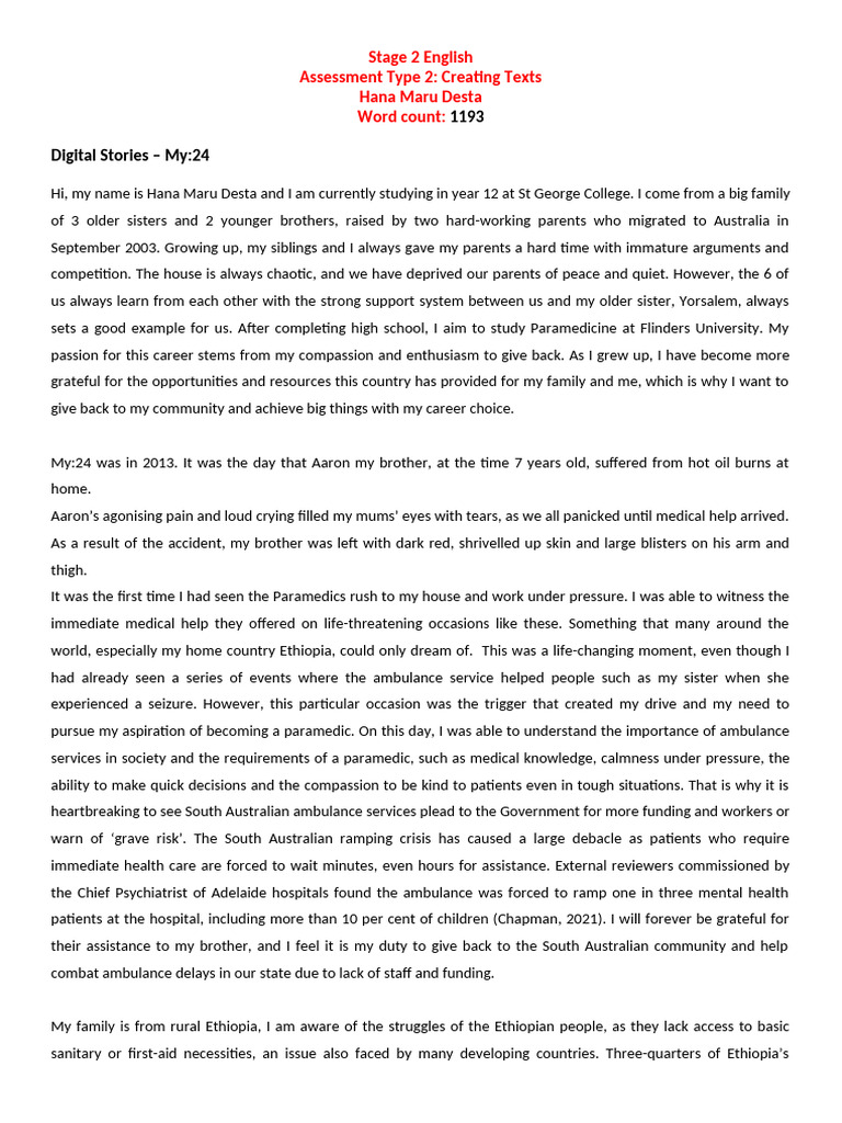 My 24 Transcript | PDF | Emergency Medical Services | Ambulance