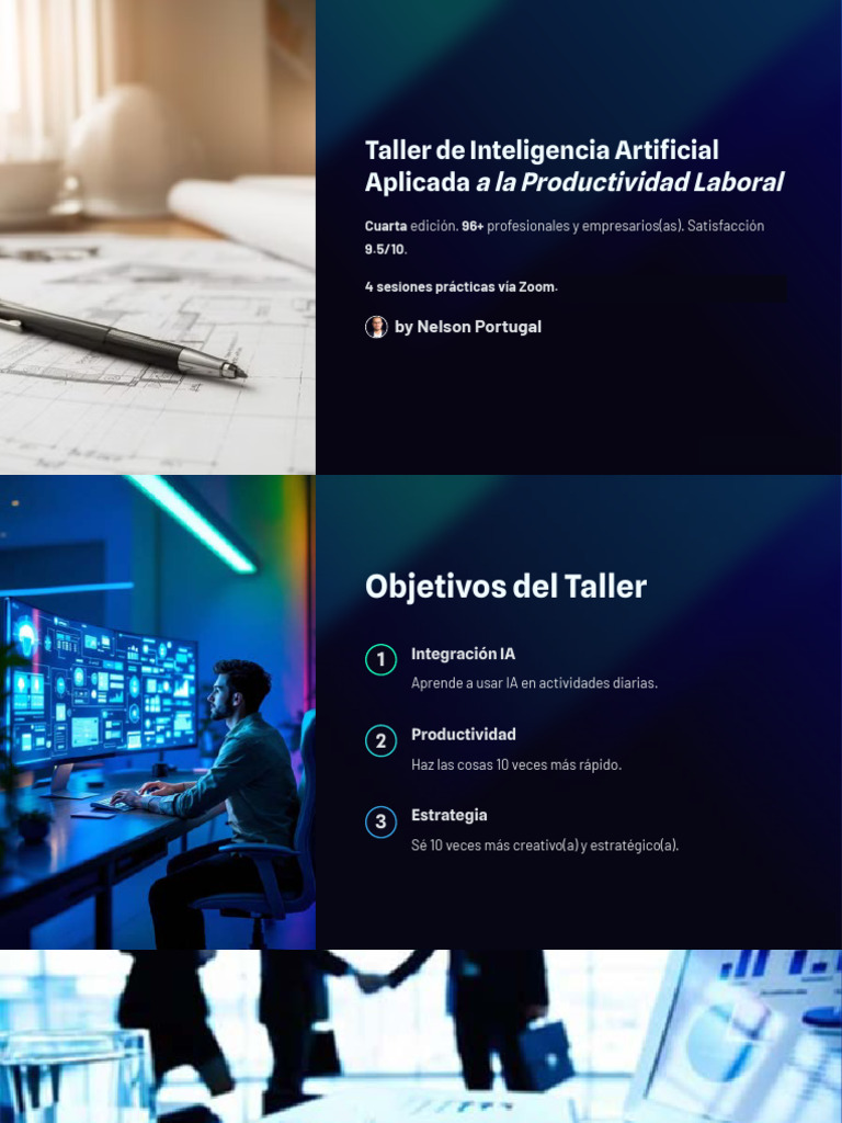 Brochure Del Taller de Inteligencia Artificial Aplicada | PDF ...