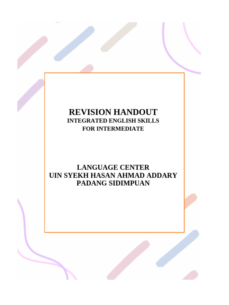 Integrated English Skills Revision Guide | PDF
