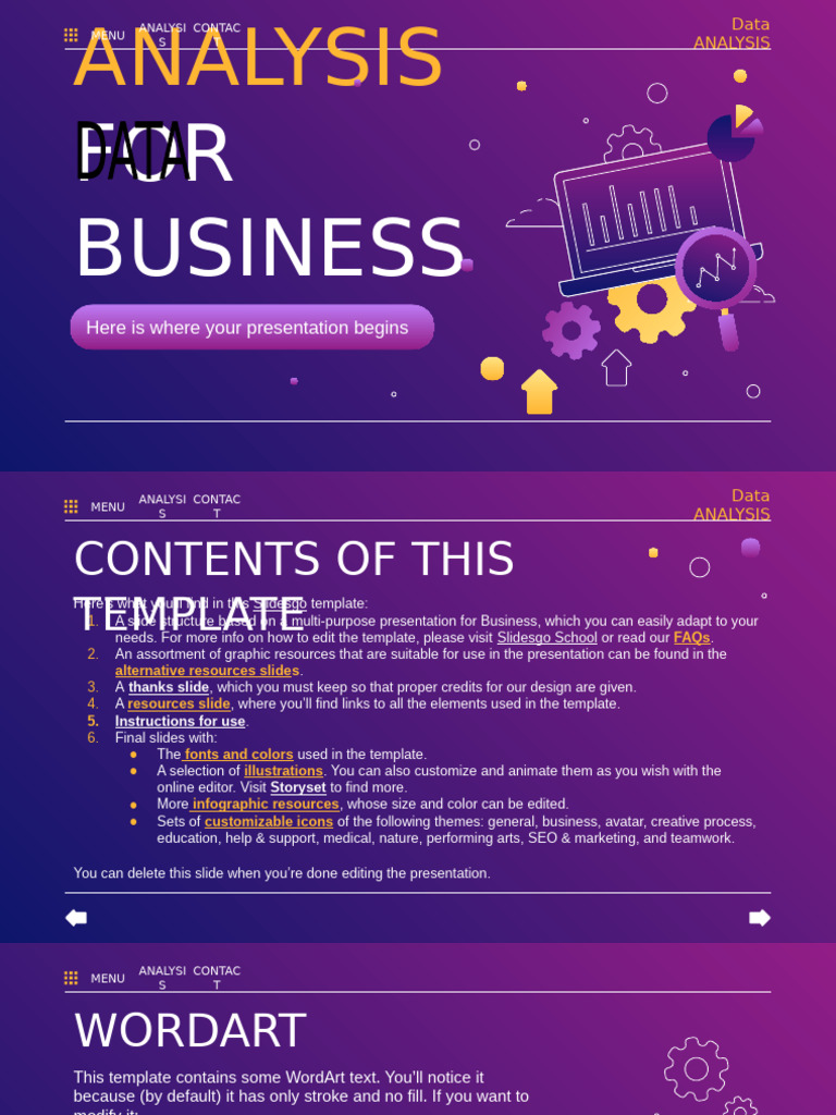 Data Analysis For Business by Slidesgo | PDF | Planets | Solar System