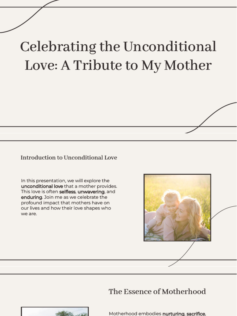 Slidesgo Celebrating The Unconditional Love A Tribute To My Mother