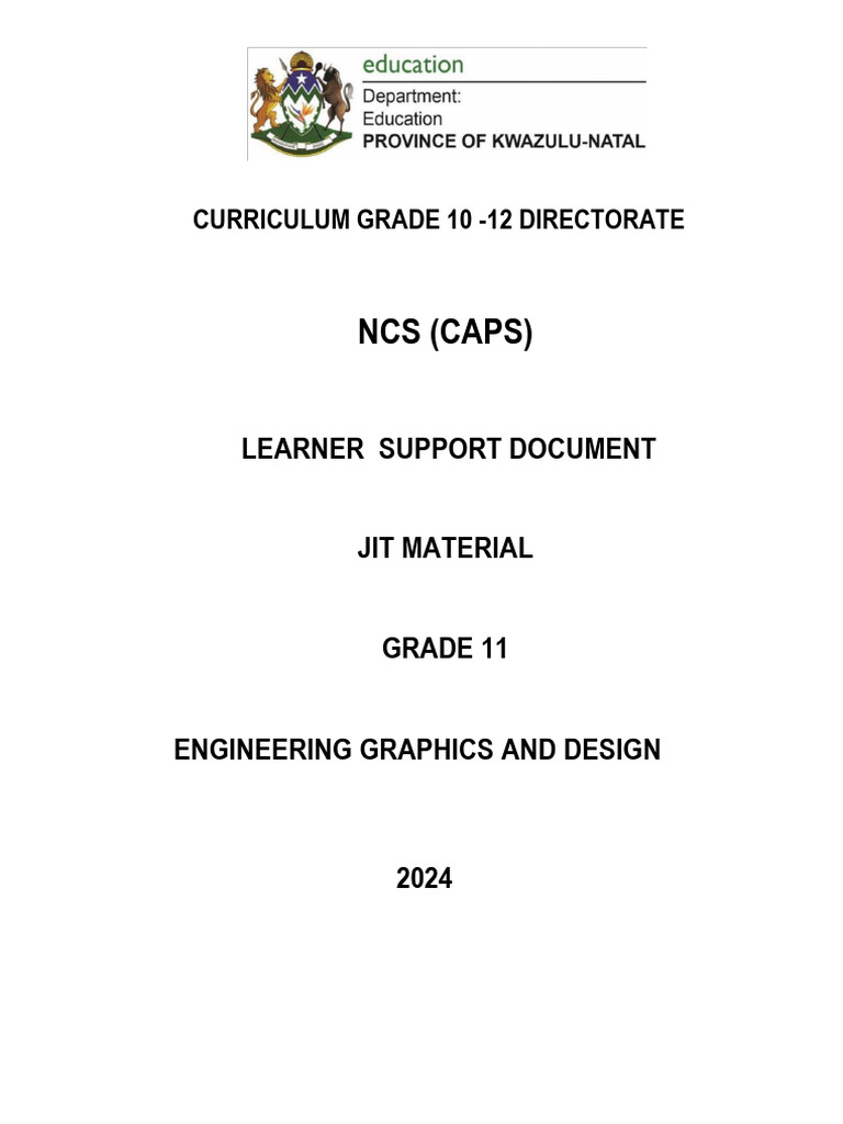 Grade 11 EGD Mechanical Drawings Memo | PDF | Screw | Nut (Hardware)