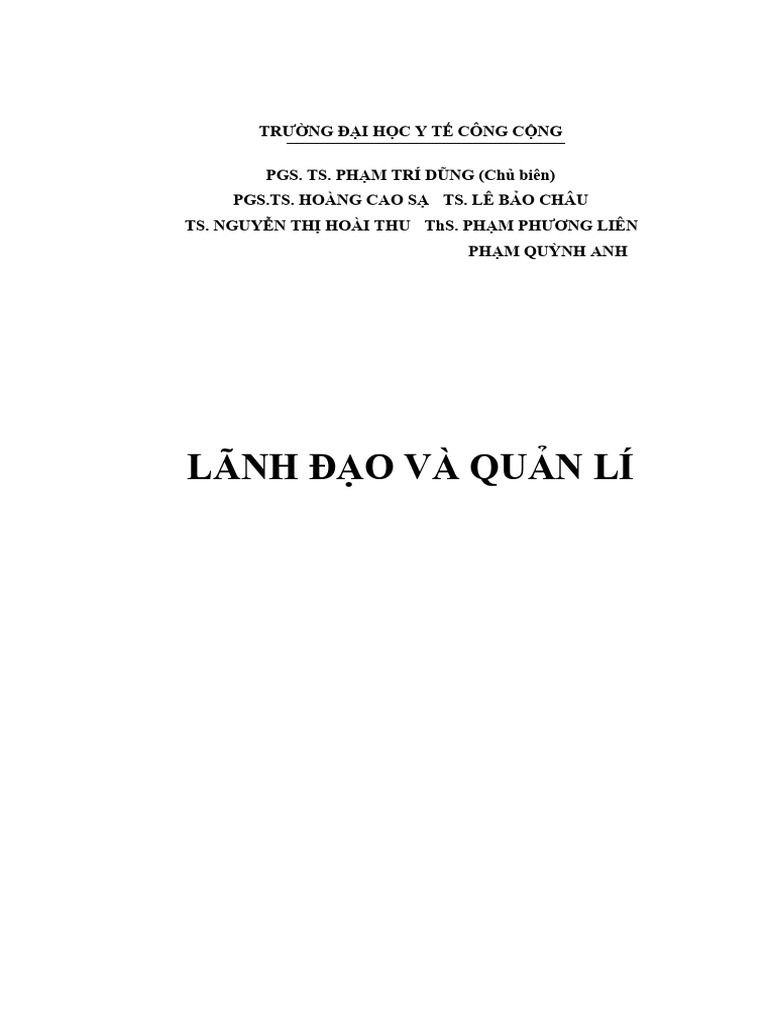 Giao trinh lanh dao quan li ckii cap nhat 2023 pdf