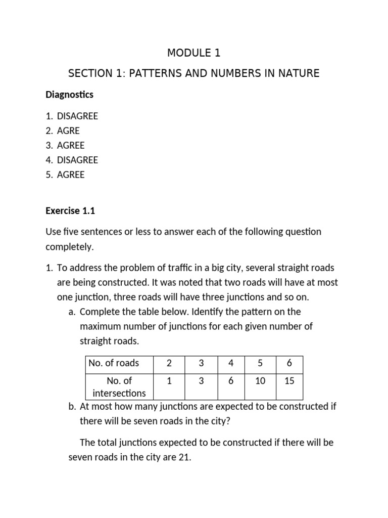 M1 S1mathematics in The Modern World | PDF | Pattern | Physics