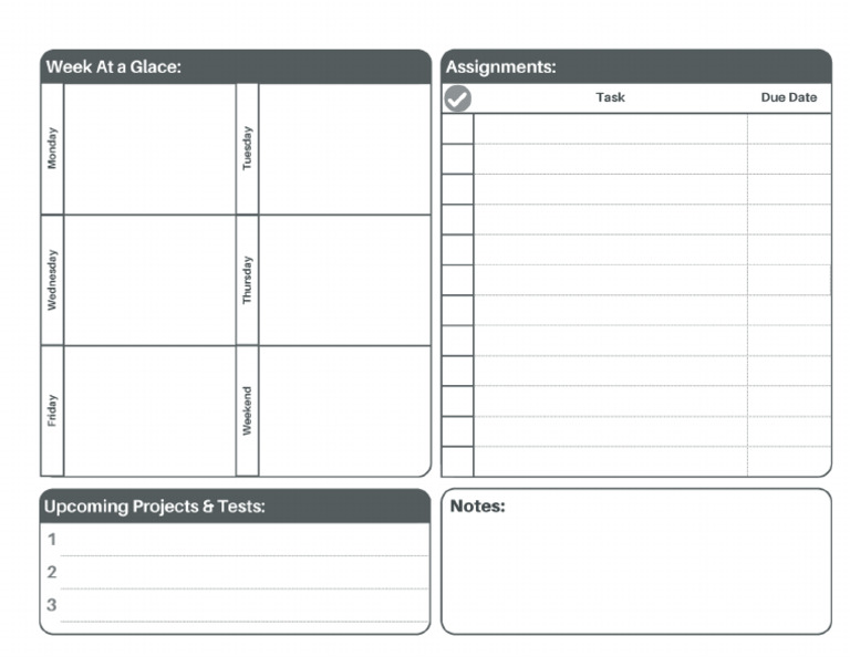 Homework Planner | PDF