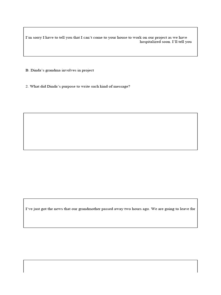 Short Message - Notice | PDF