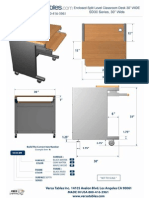 Split Level Classroom Desk (SD30 Series) Technical Drawing