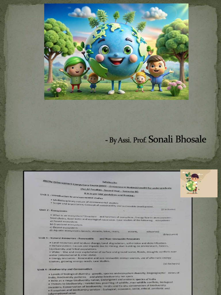 Aecc Environmental Studies Sem Iii Pdf Estuary Biodiversity