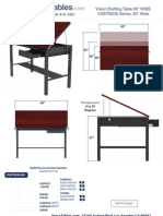 Vision Drafting Table 60 (VISDT60 Series) Technical Drawing