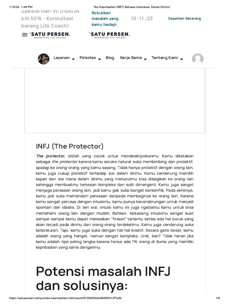 Tes Kepribadian Mbti Bahasa Indonesia Kenali Dirimu Pdf