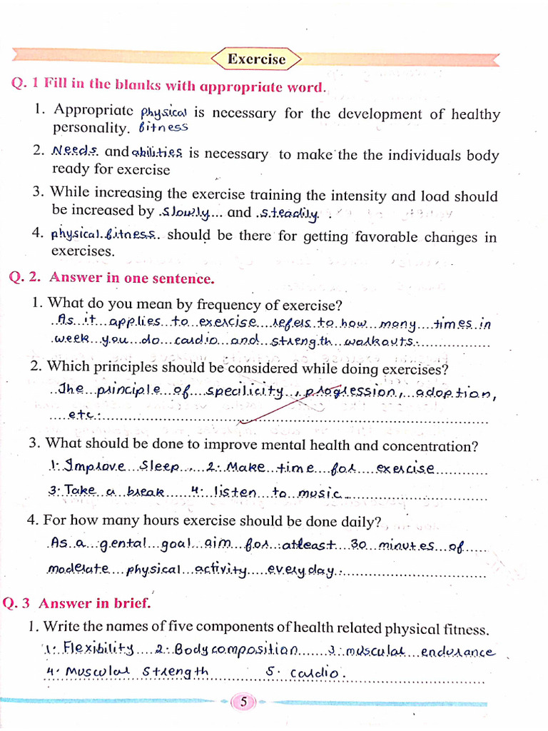 Health and Physical Education STD 12 | PDF