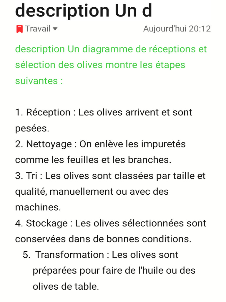 Processus de préparation des olives et tomates | PDF | olive | Cuisine