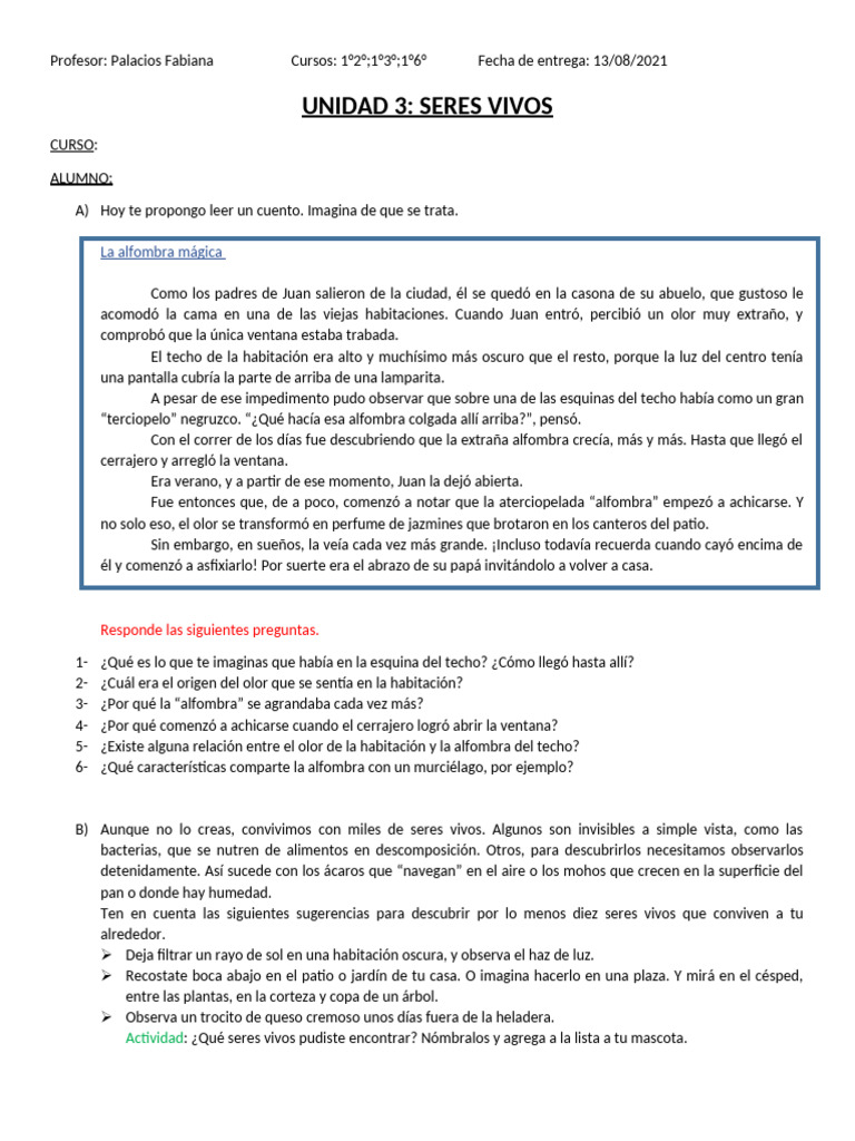 Módulo 12 Seres Vivos | PDF | Organismos