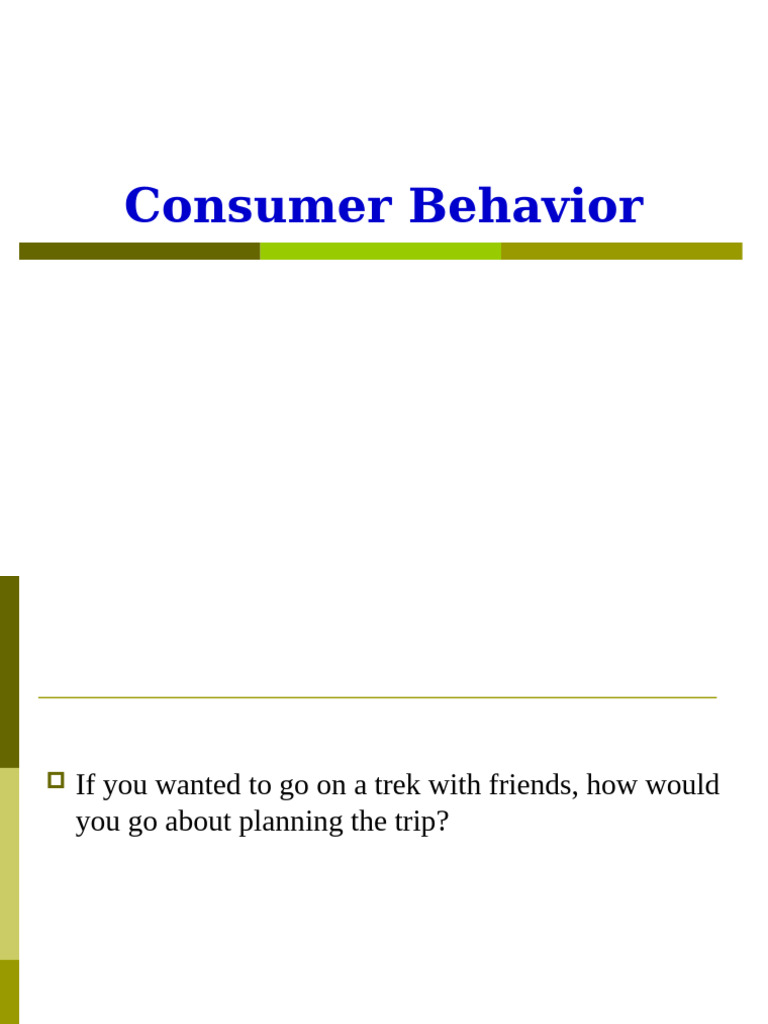 Consumer Behavior Pdf Consumer Behaviour Behavior