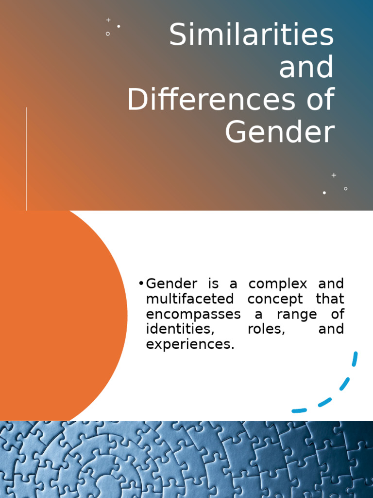 Similarities and Differences of Gender | PDF | Gender Studies | Gender