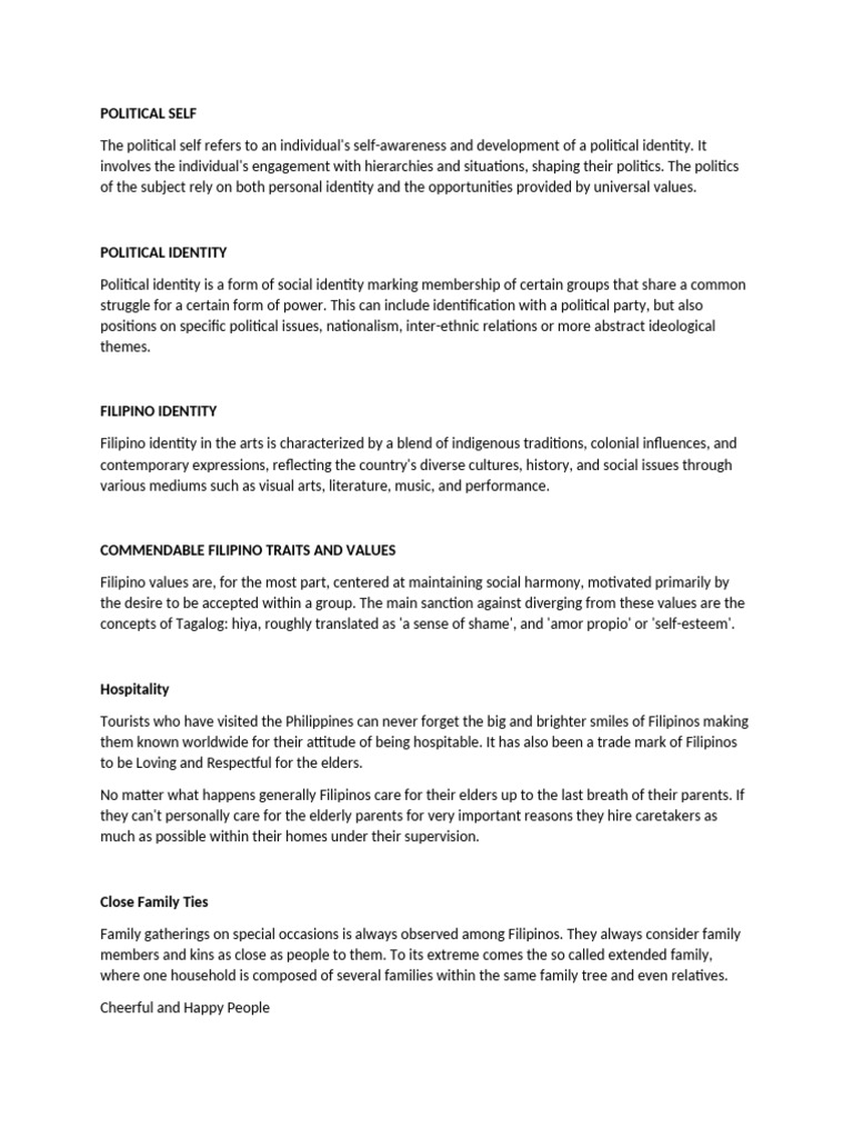 Political Self | PDF | Identity (Social Science) | Social Psychology