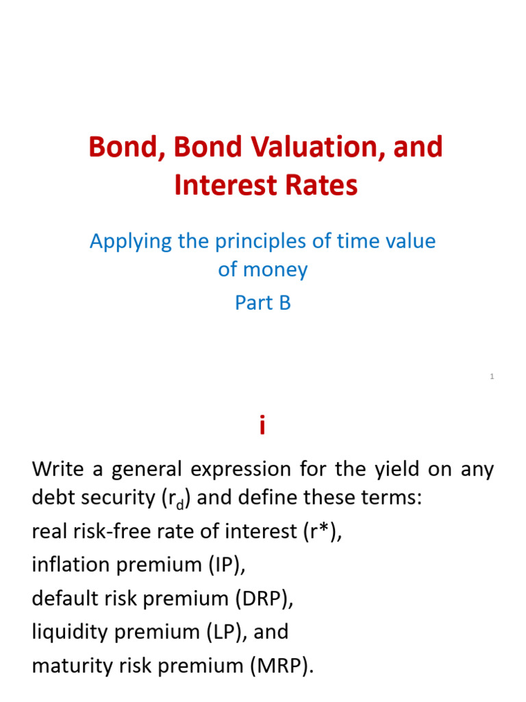 Bond Valuation Interest Rates Guide Pdf Bonds Finance Yield Curve