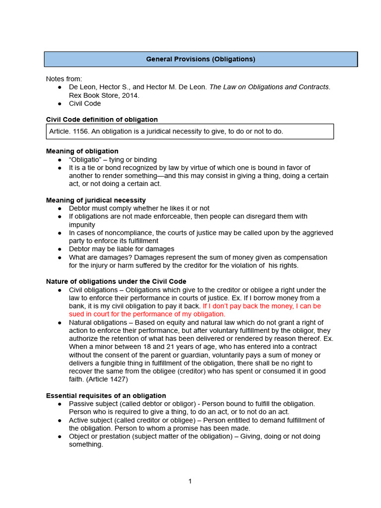 Understanding Legal Obligations and Contracts | PDF | Negligence | Tort