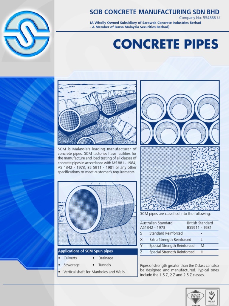 Concrete Pipe Specifications and Classes | PDF | Sanitary Sewer | Pipe ...