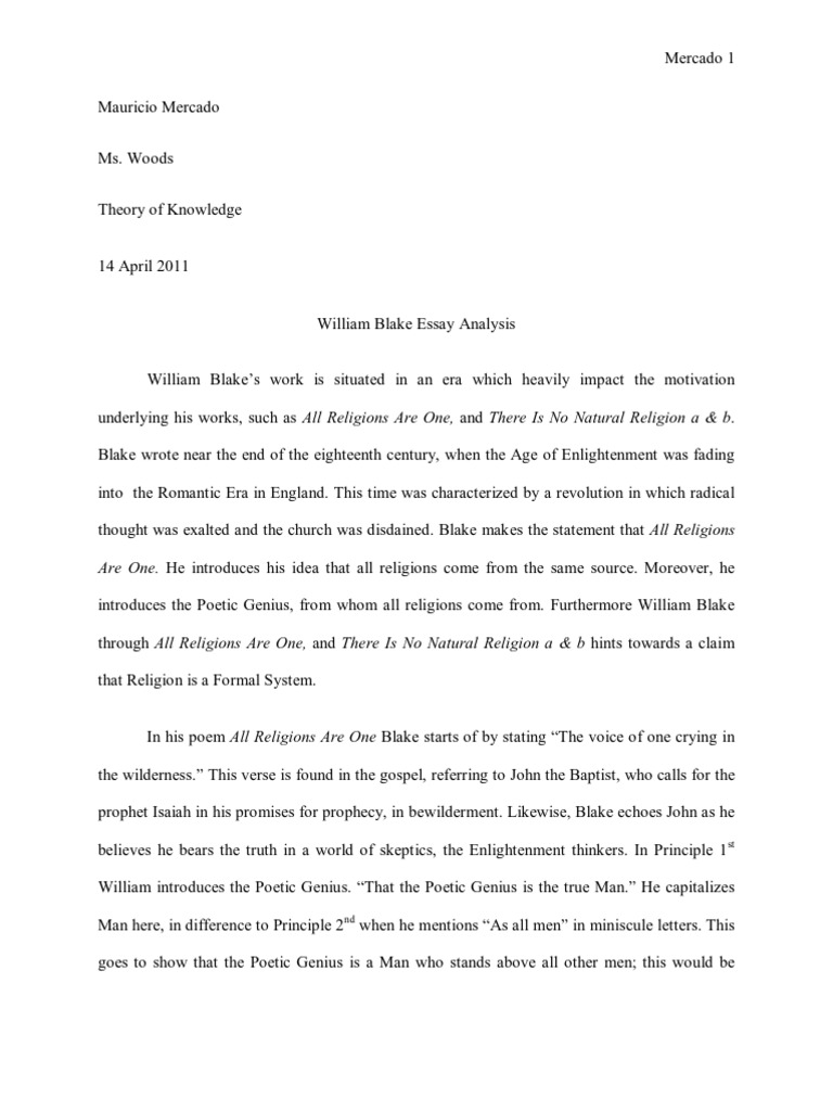 William blake beliefs picture