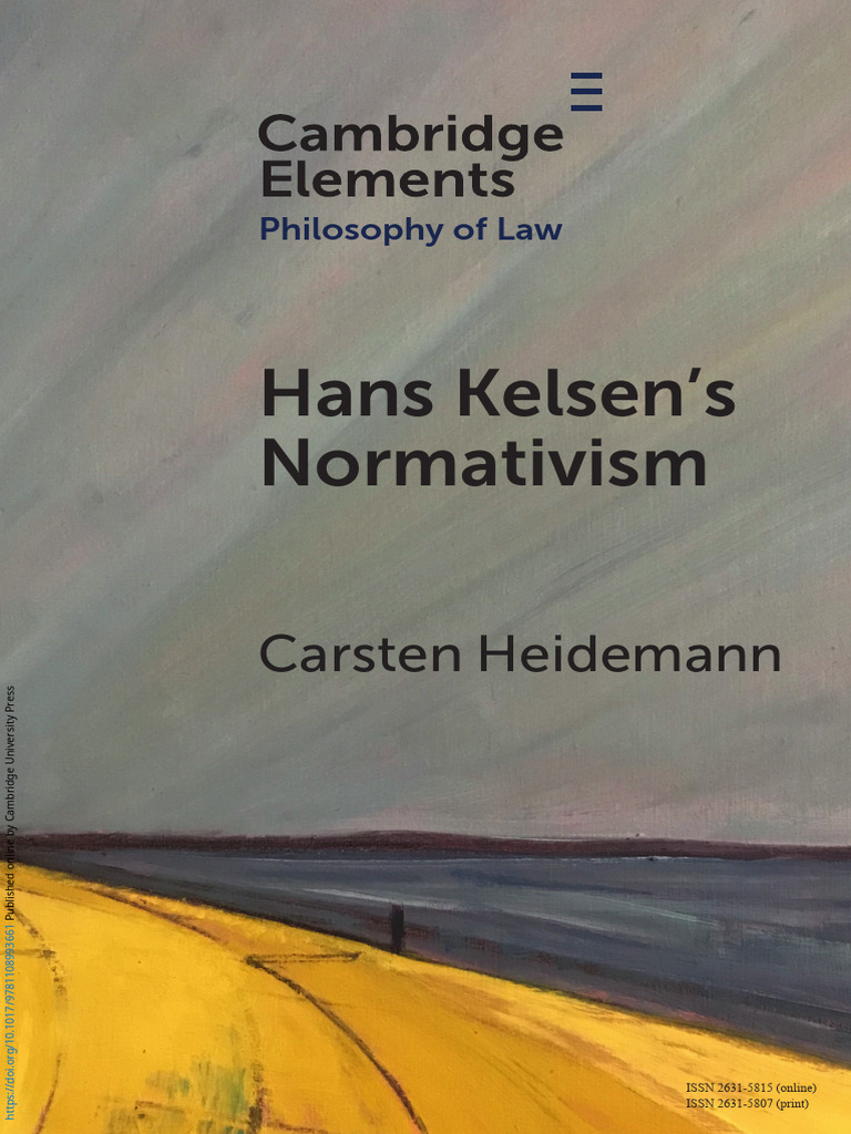 Hans Kelsen's Normativism PDF Immanuel Kant Empiricism