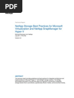 Download TR-3702 NetApp Storage Best Practices Virtualization and NetApp Snap Manager for Hyper-V by fly4phun SN79915790 doc pdf