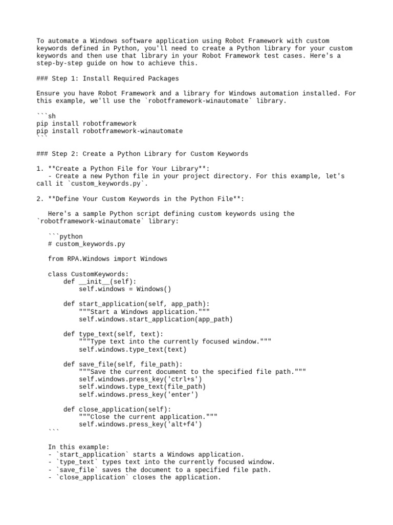 Automation with keyword pdf python programming language