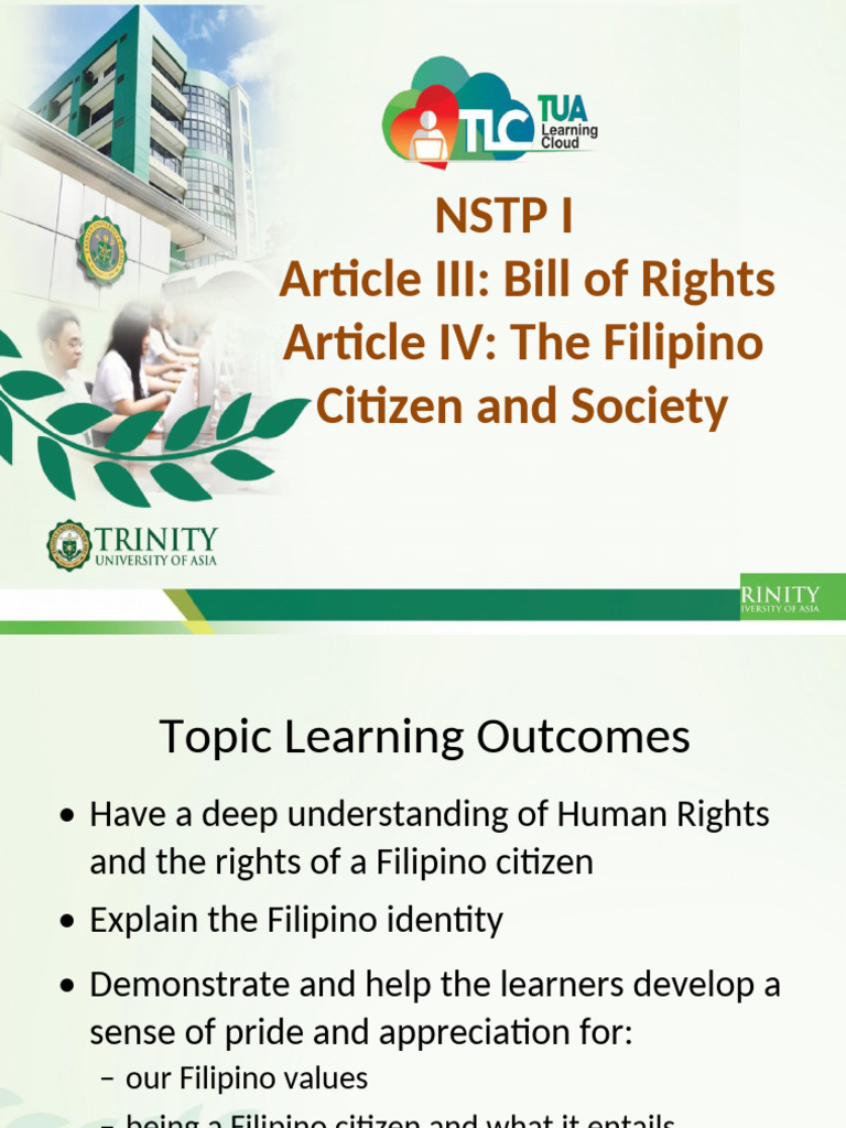 The Bill of Rights and The Filipino Citizen | PDF | Human Rights ...