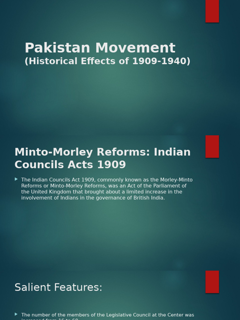 Lecture 04 - Pakistan Studies | PDF | All India Muslim League ...