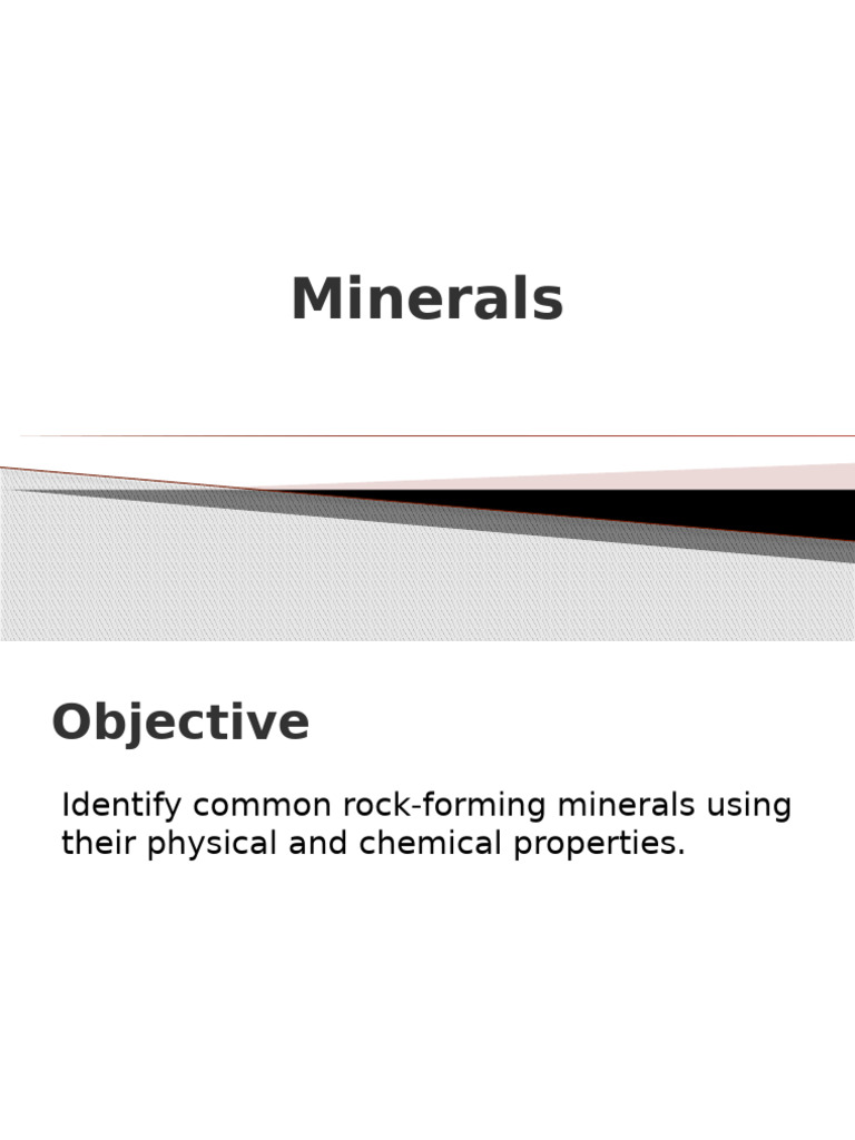 Earth Life L3Q1 Minerals | PDF | Minerals | Materials