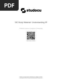 GE Study Material-Understanding IR GE Study Material - Understanding IR