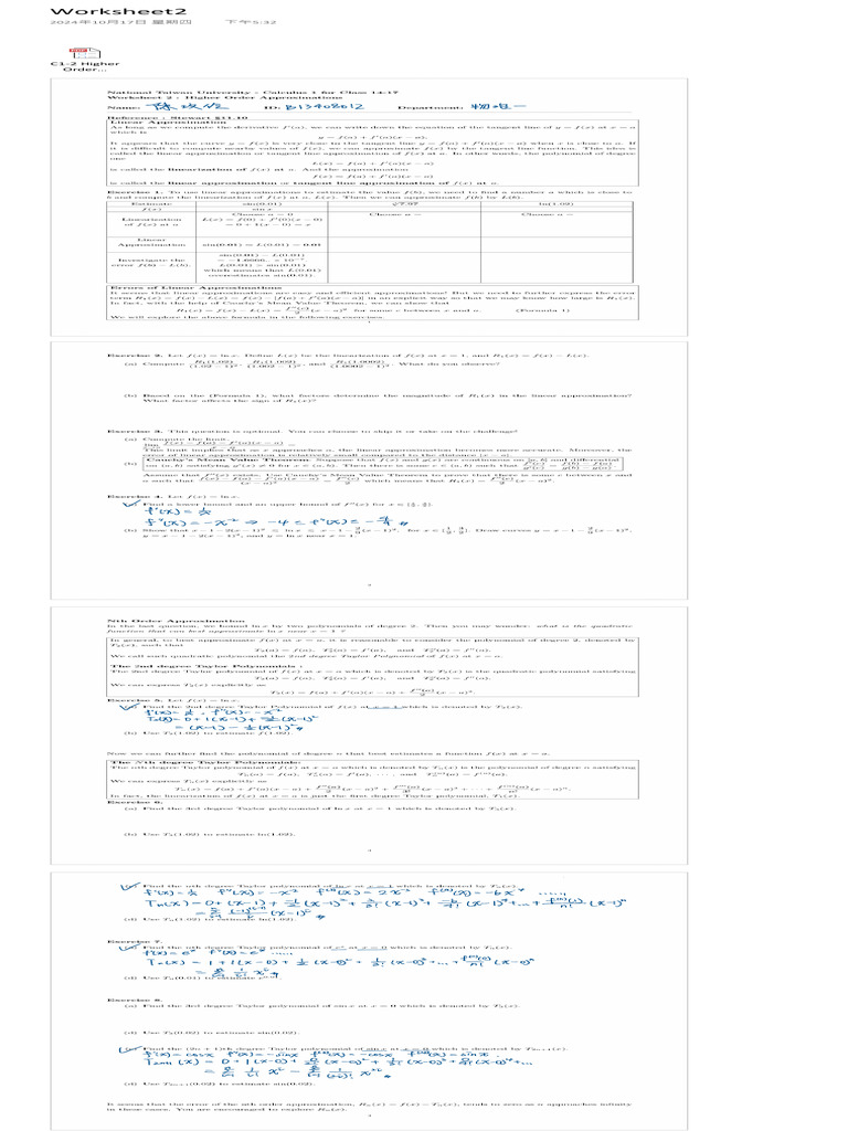 Worksheet 2 | PDF
