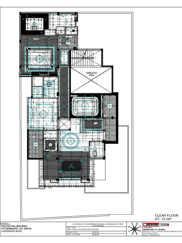 Baikunth Guptaji, Emerald Garden First Floor False Ceiling | PDF | Gypsum