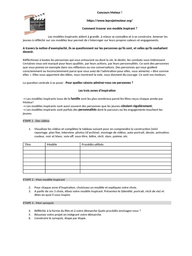 Trouver son modèle inspirant : Guide pratique | PDF