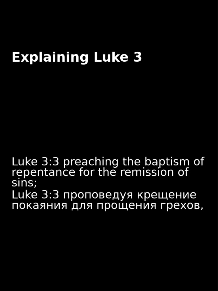 Luke 3 | PDF