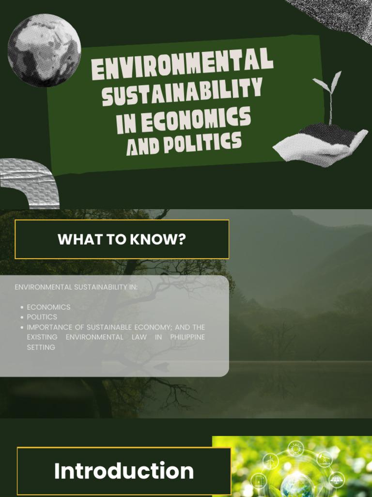 Environmental Sustainability in Politics & Economics | PDF ...