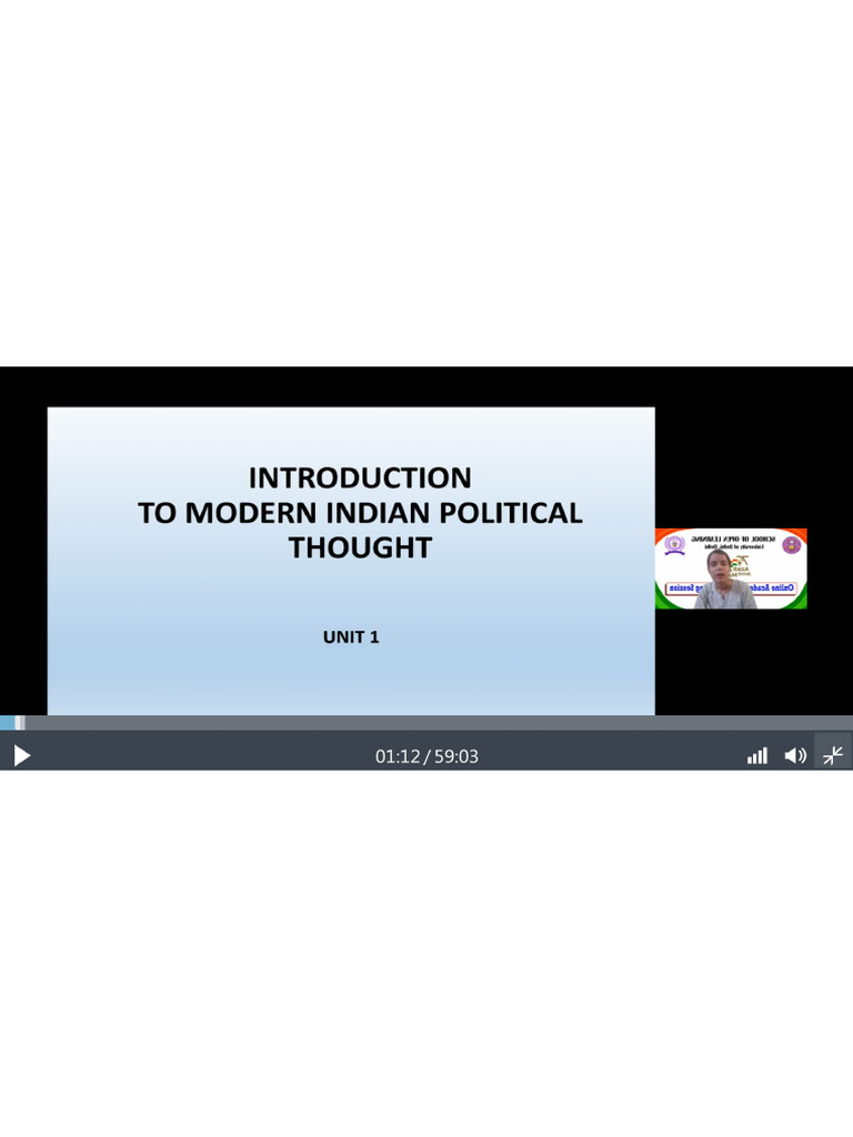 Modern Indian Political Thought-II | PDF