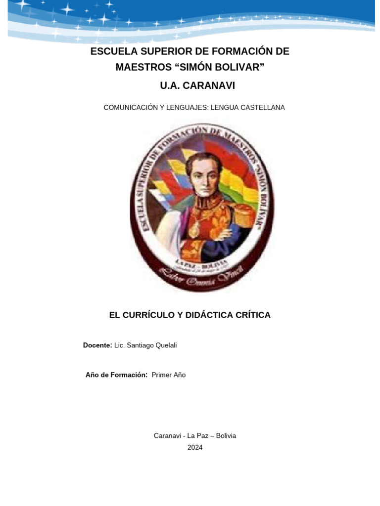 Didáctica y Currículo en Educación | PDF | Enseñando | Plan de estudios