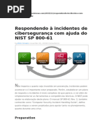 Importância do NIST SP 800-61r2 na Resposta a Incidentes | PDF ...